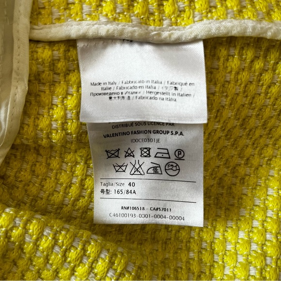 Authentic Vintage Missoni Yellow Tweed Peplum Blazer - Picture 11 of 12